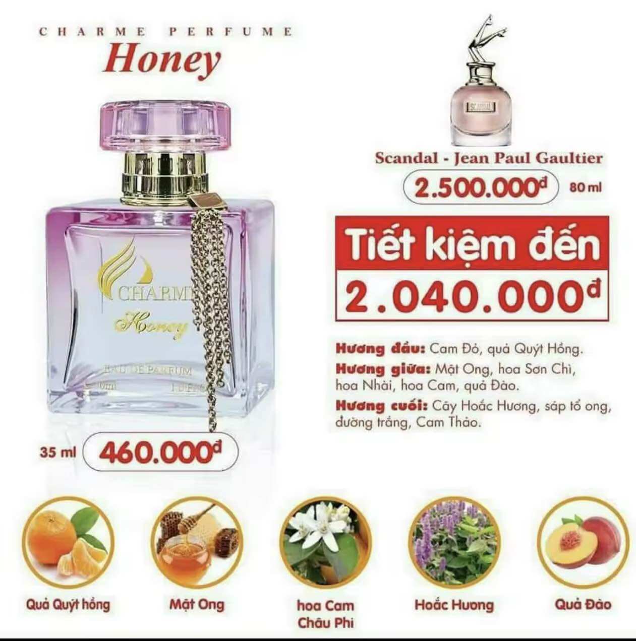Nước hoa nữ honey 35ml ( nguyên mã )