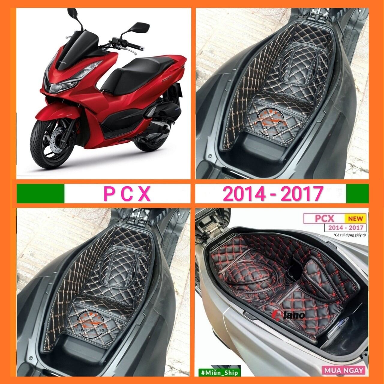 Lót cốp cách nhiệt xe máy PCX: 2014 - 2017