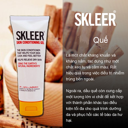Gel hồi phục da, dưỡng ẩm Skleer