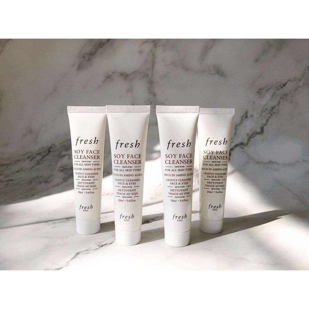 SRM mini 20ml dành cho mọi loại da Fresh Soy Face Cleanser