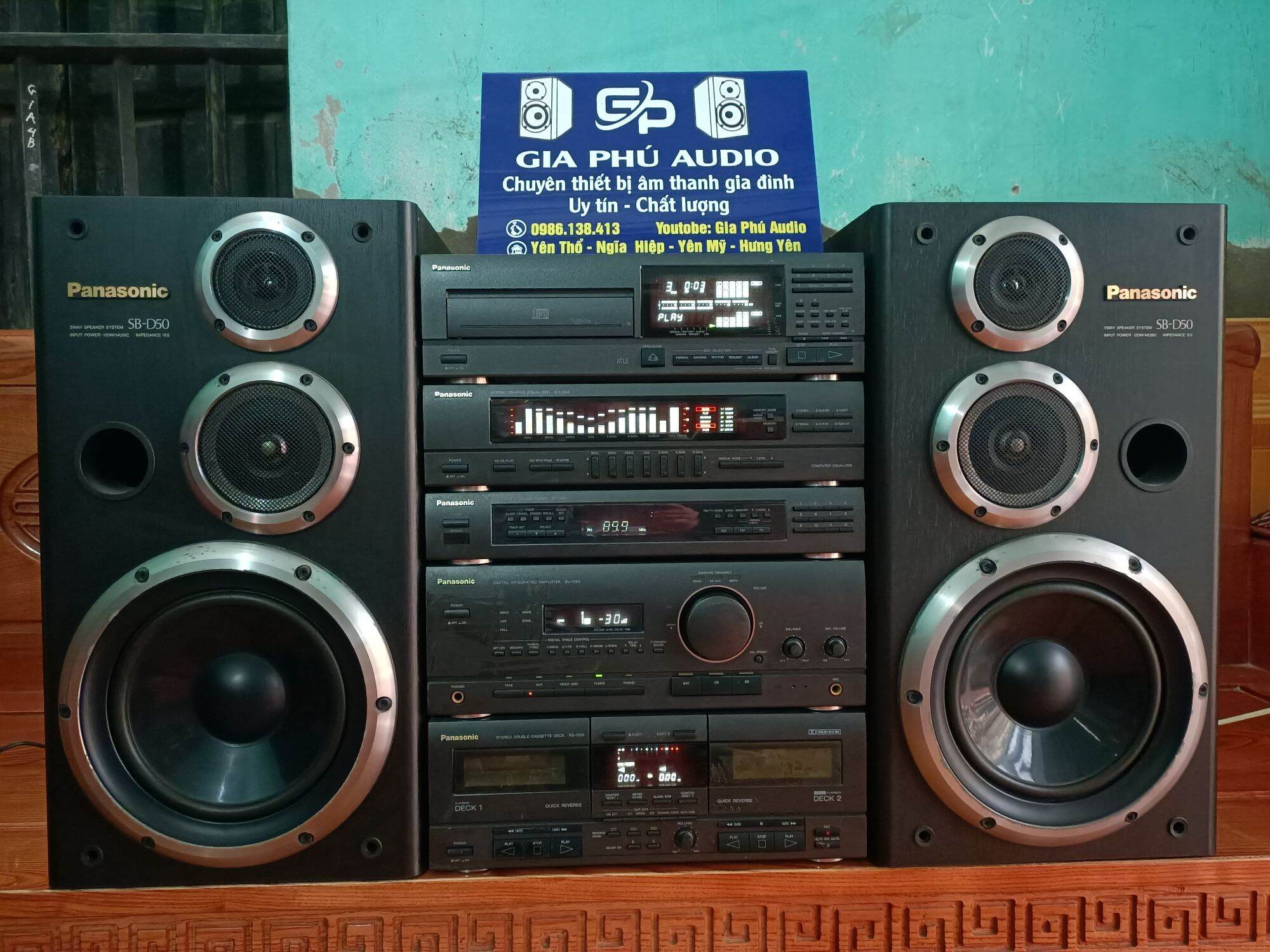 Dàn đại Panasonic D50 đẹp keng. Chayj full chức năng. Chất âm ngọt lịm.