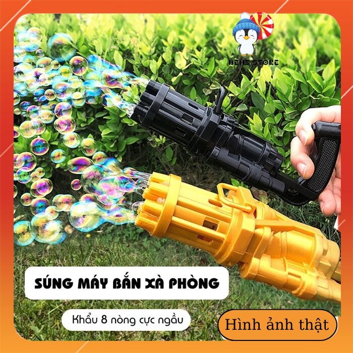 Đồ chơi thổi bong bóng xà phòng siêu mạnh, do choi bong bong