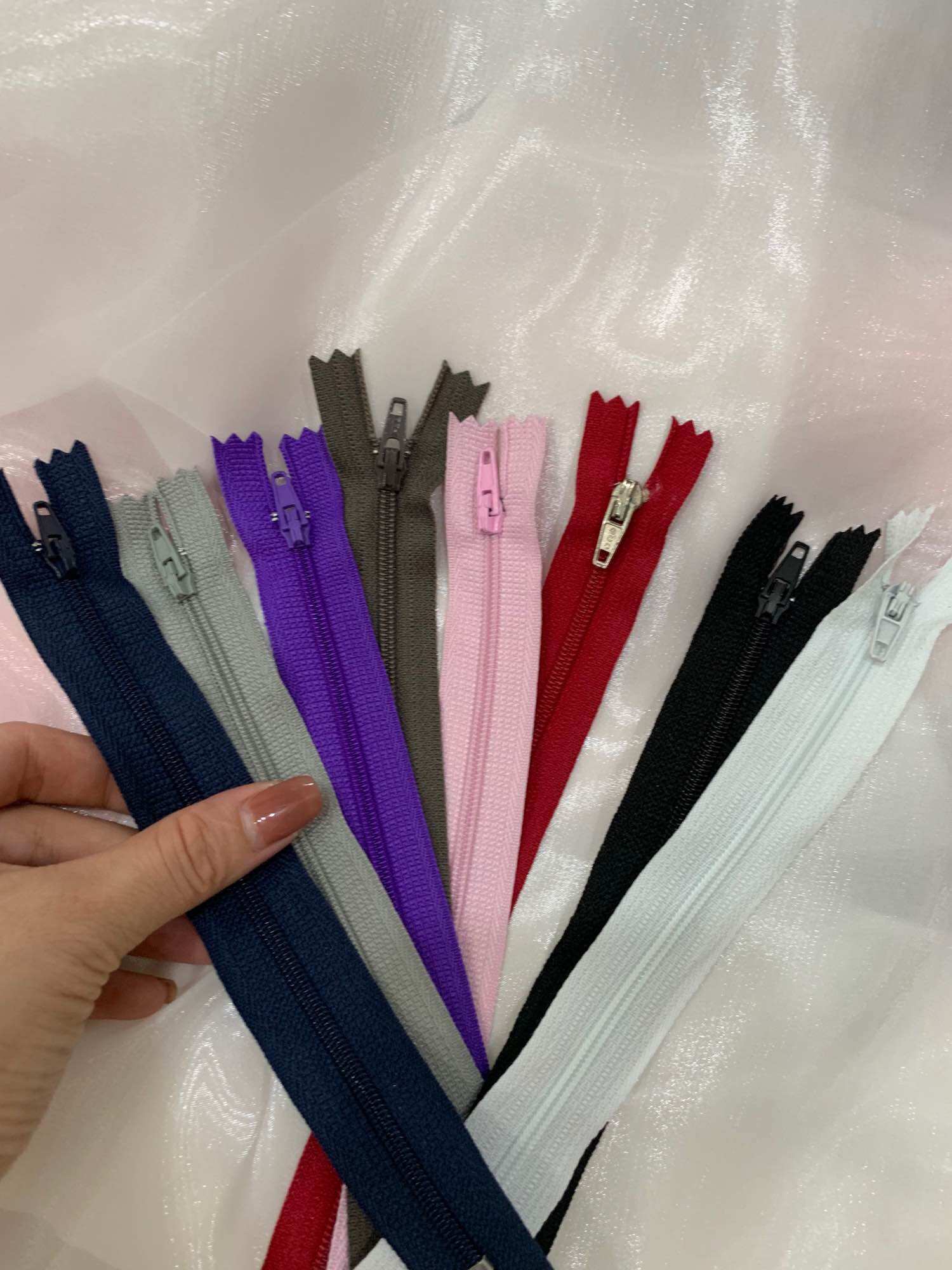 Day kéo, khoá kéo quần tây, quần short 18cm