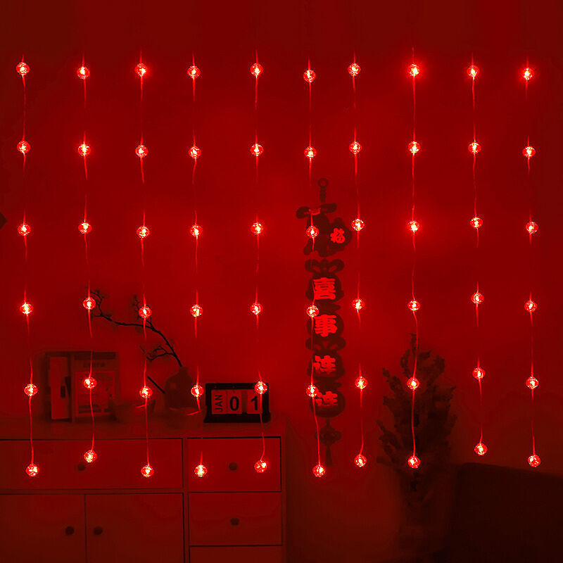Dây đèn led rèm lồng đèn