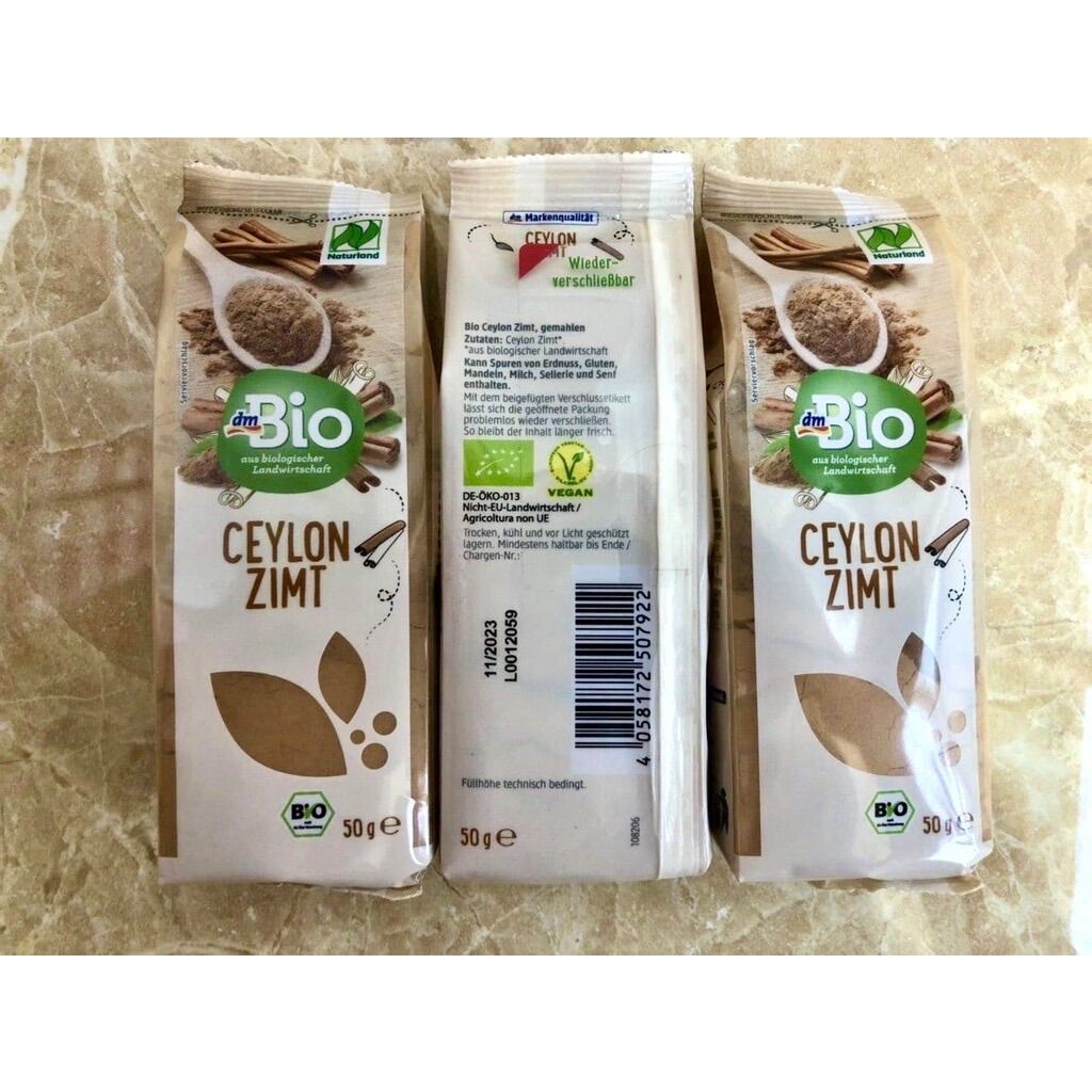 Bột quế ceylon hữu cơ dmbio 50gr