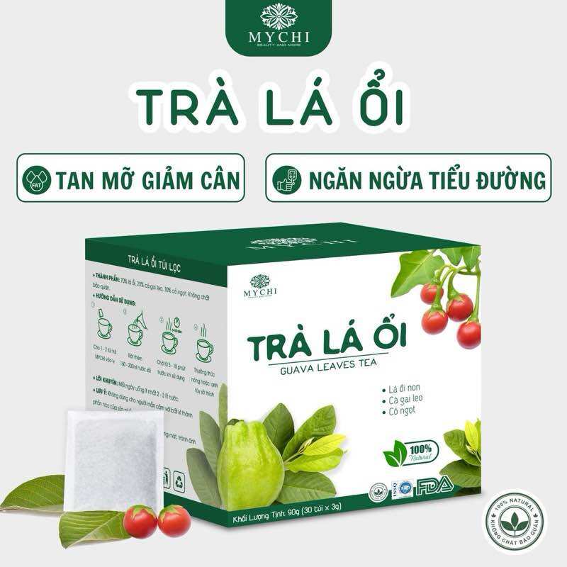 Trà lá ổi mychi 30 gói - trà túi lọc