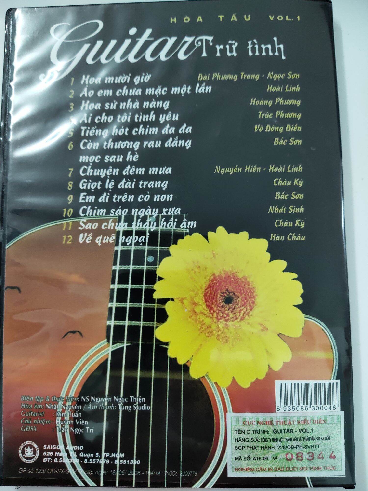 CD Hoà tấu guitar trữ tình vol.1 ( hàng chính hãng )