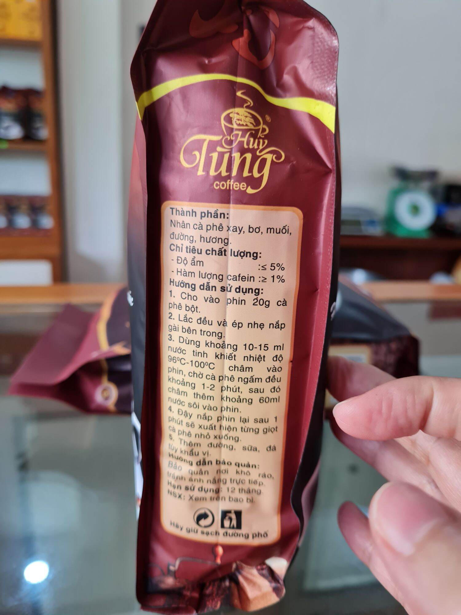 CÀ PHÊ CHỒN HUY TÙNG BỊCH 500GR