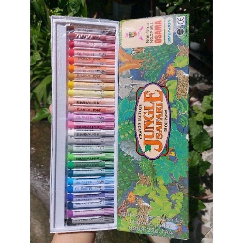 [HCM]Chì màu sáp dầu OSAMA 25 Màu (8.5 x 26.5)cm