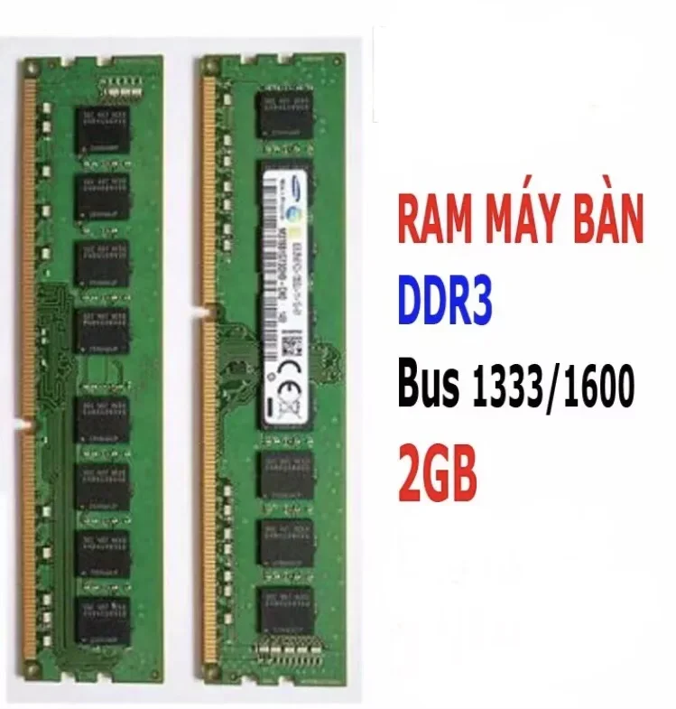 RAM DDR3 2G BUSS 1333/1600 MÁY TÍNH BÀN BẢO HÀNH 24 THÁNG