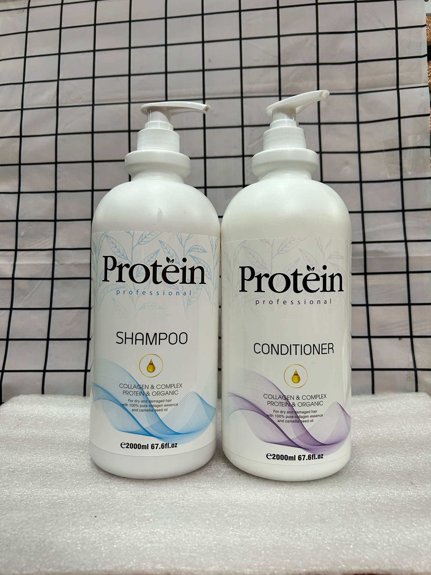 Cặp dầu gội xả protein 2000ml siêu mềm mượt tóc