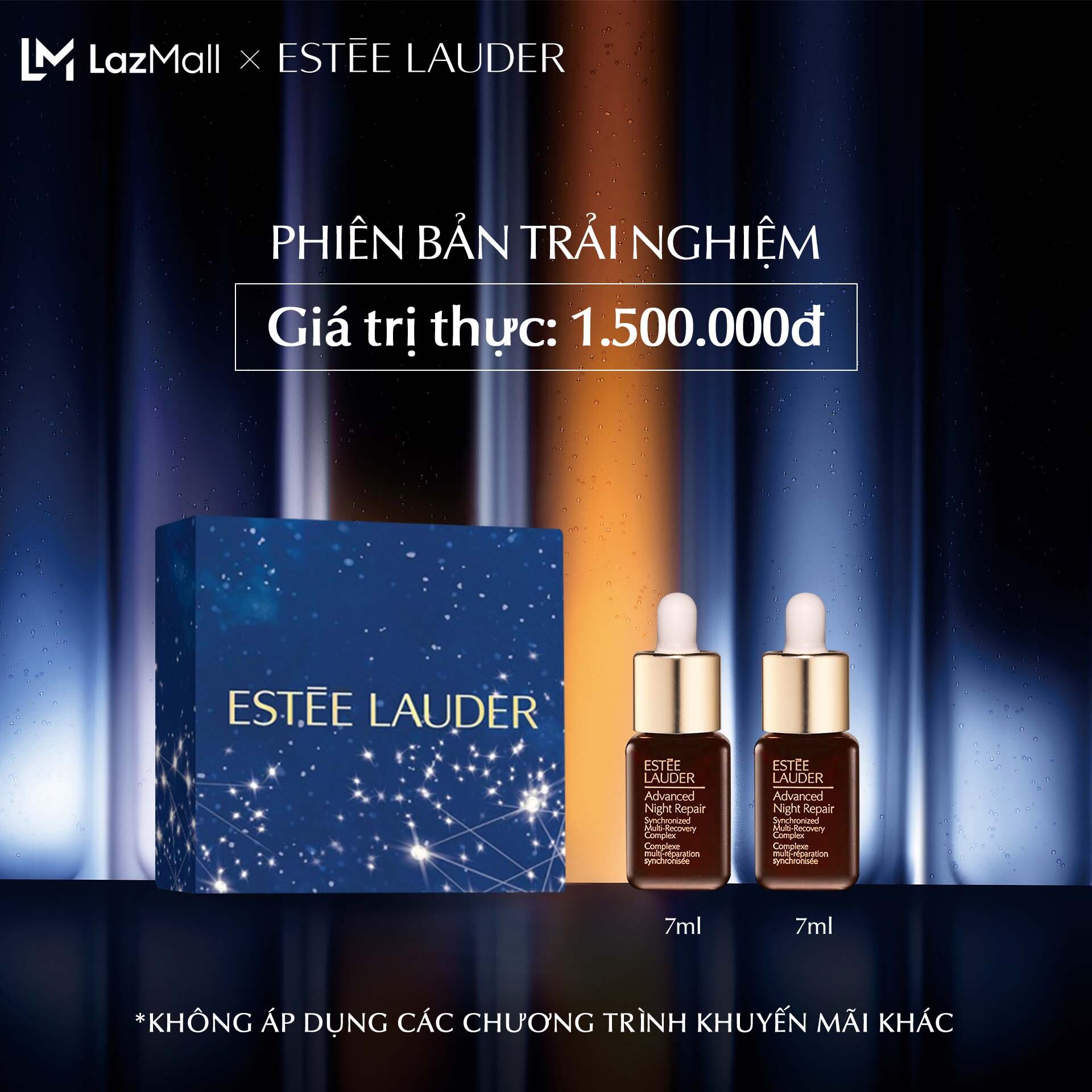 [PHIÊN BẢN TRẢI NGHIỆM] Bộ 2 Estee Lauder - Tinh chất phục hồi chống lão hóa Estee Lauder Advanced Night Repair Synchronized Multi-Recovery Complex - Serum 7ml