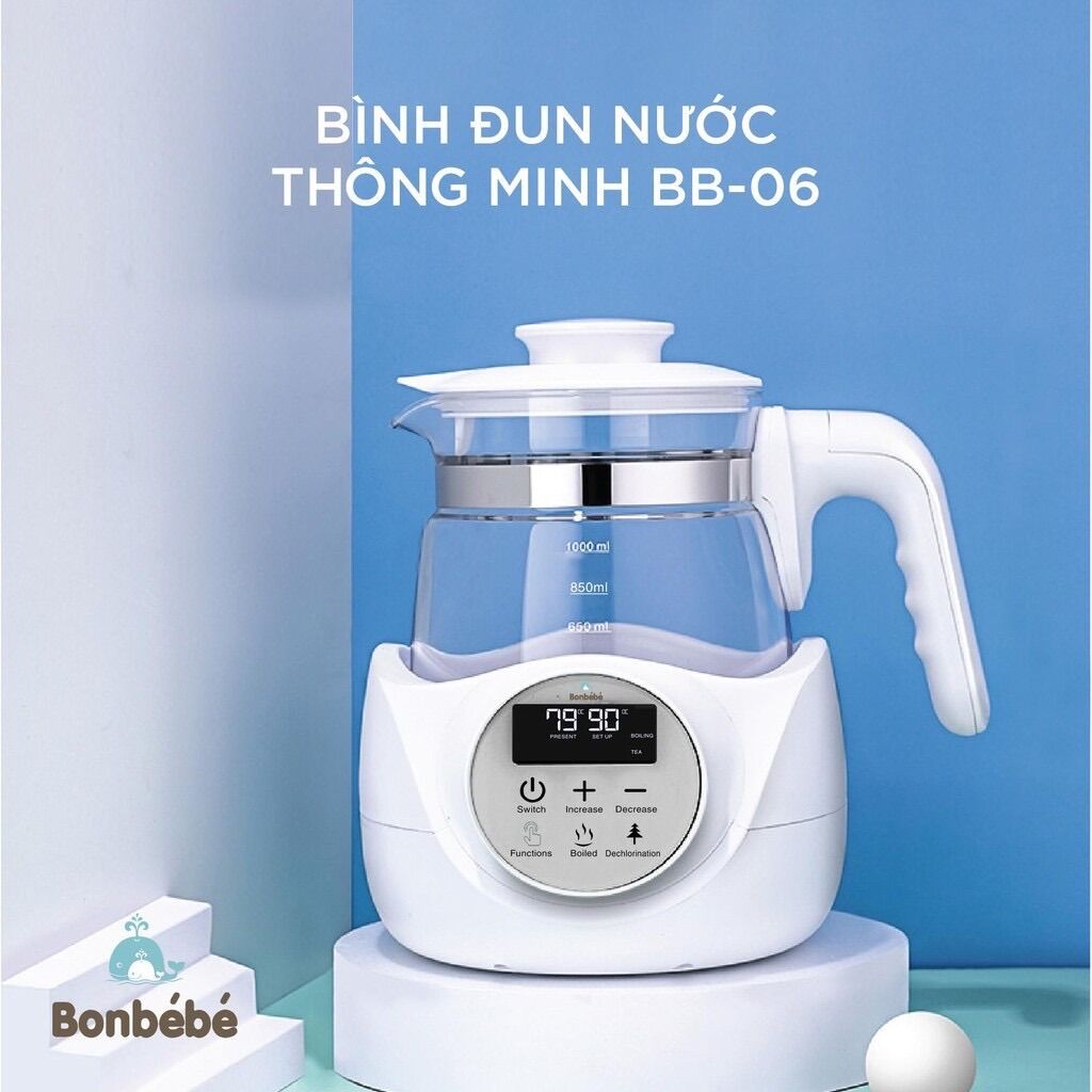 [Chính hãng] Bình đun nước giữ nhiệt_Bình đun nước pha sữa BONBÉBÉ BB-06