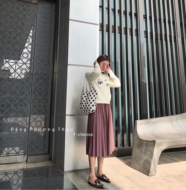Chân Váy Xếp Ly Dáng Dài - Must Have Item Siêu Hot