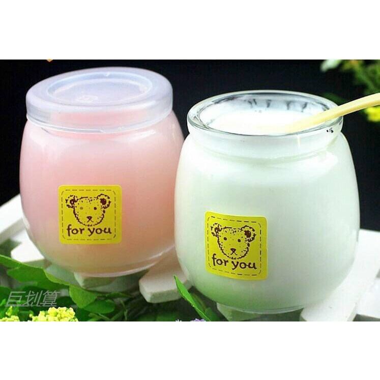 bộ 10hũ sữa chua béo thủy tinh 200ml