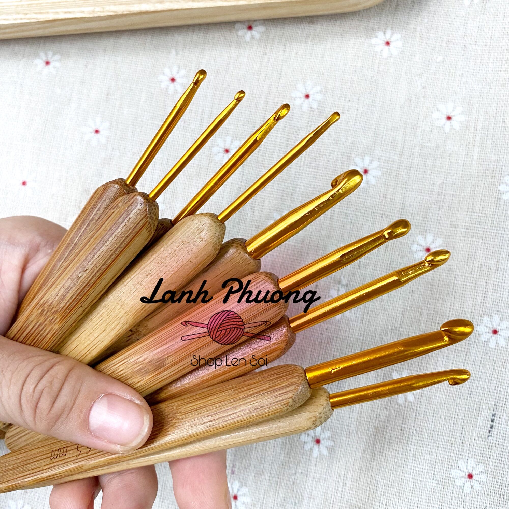 Bộ Kim Móc Cán Tre 9 Cây