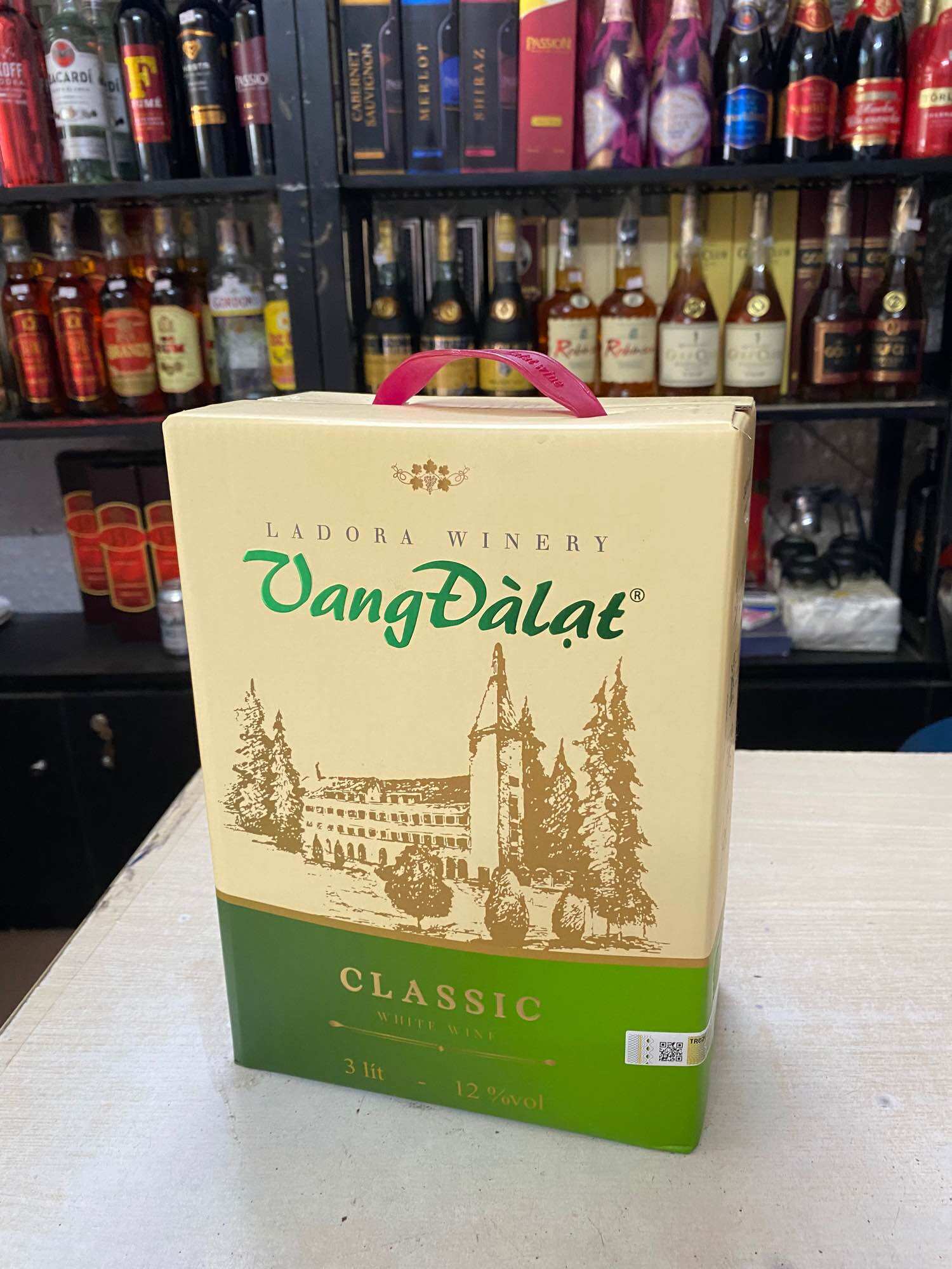 Vang Đà Lạt CLASSIC Trắng 12% 3 Lít