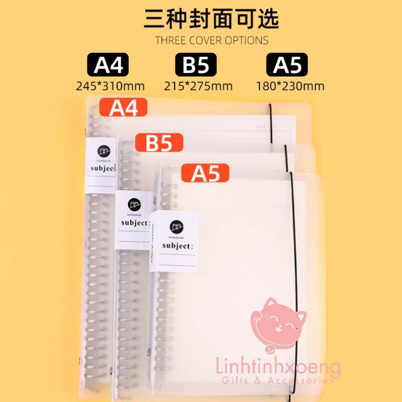 Bìa sổ còng binder B5,A4 thay ruột #linhtinhxoeng