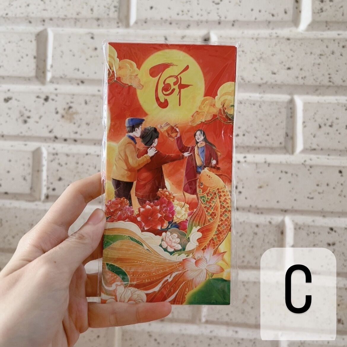 Xấp 6 bao lì xì 2023 (bao dày, nhiều mẫu)