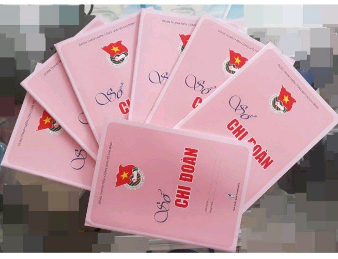 Sổ chi đoàn hồng, sét 10 cuốn