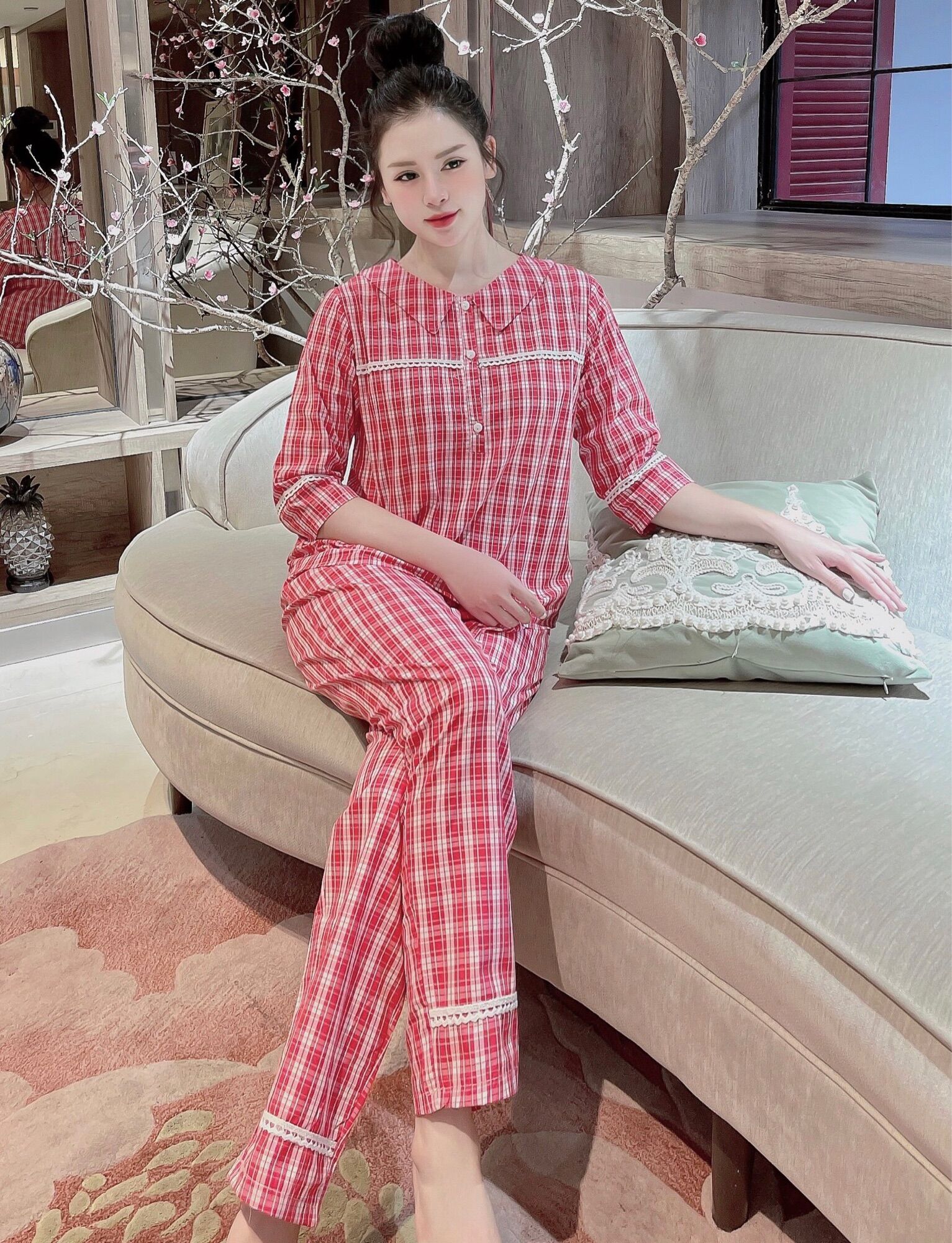 Đồ bộ mặc nhà xinh chất kate hàn
