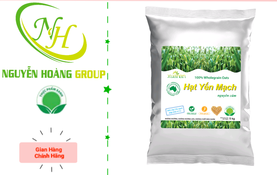 XUÂN AN - Yến Mạch Nguyên Chất Ăn Liền Nhập Khẩu Úc  Bao 5Kg