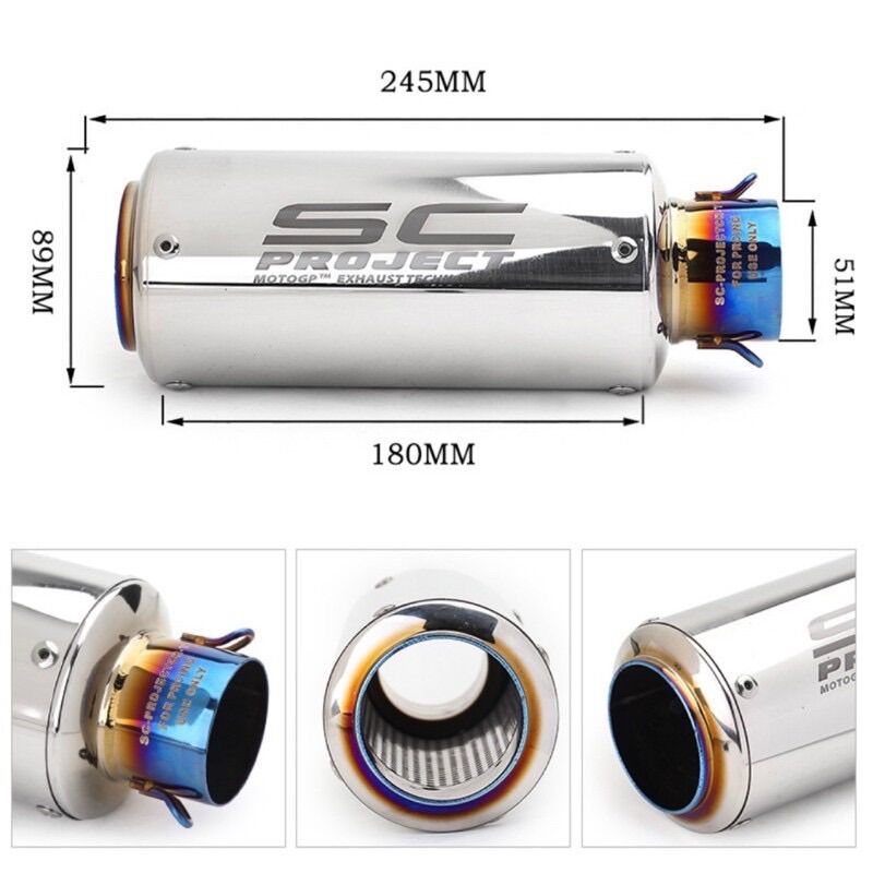 Pô Sc bóng Miệng 51mm Hàng nhập