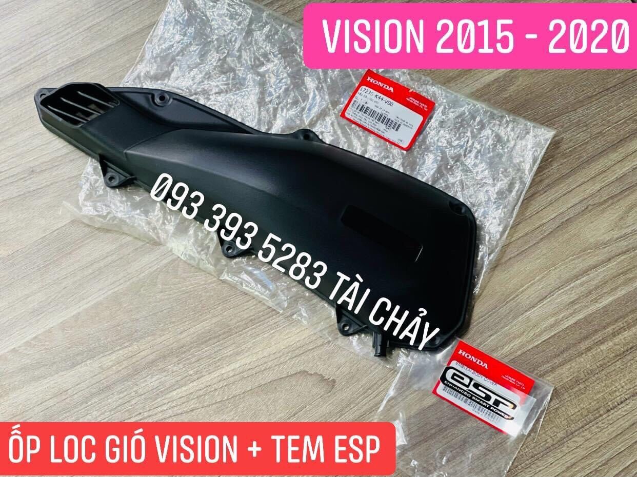 Ốp lọc gió zin đen nhám vision 2015 - 2020