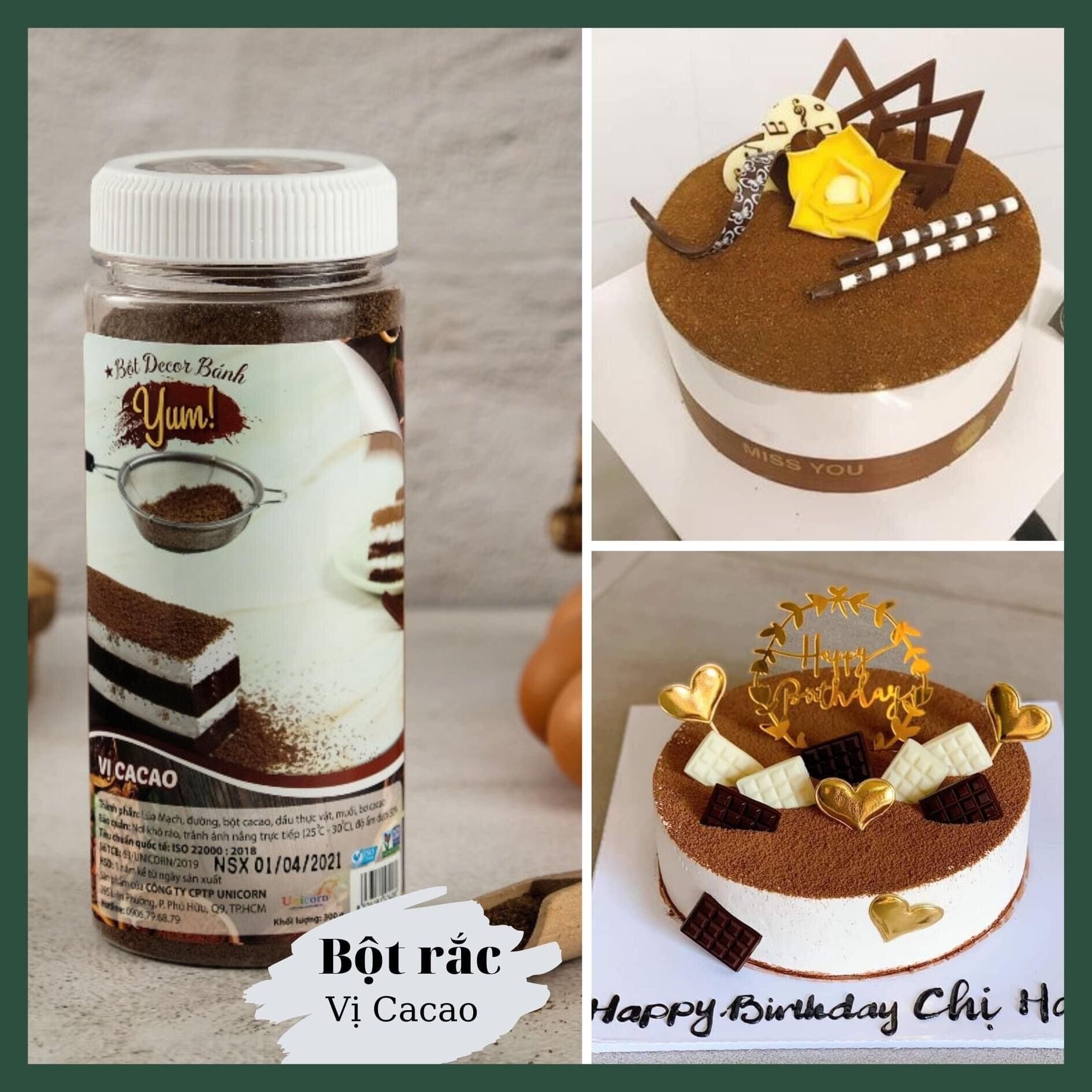 BỘT RẮC YUM BÁNH KEM UNICORN