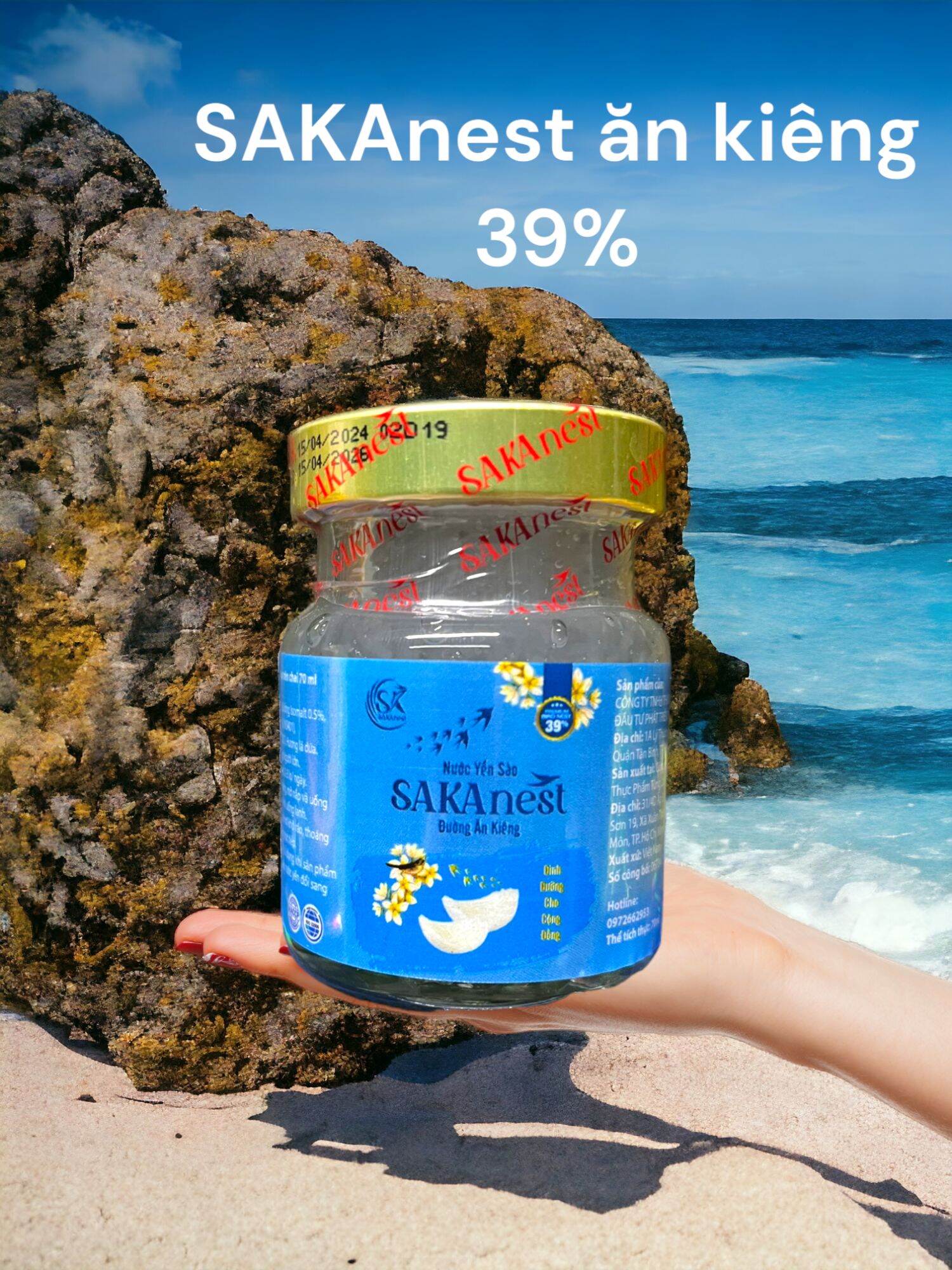 Combo of 10 Jars of Th Nest Diet Bird's Nest Drink 150ml for Diabetics.