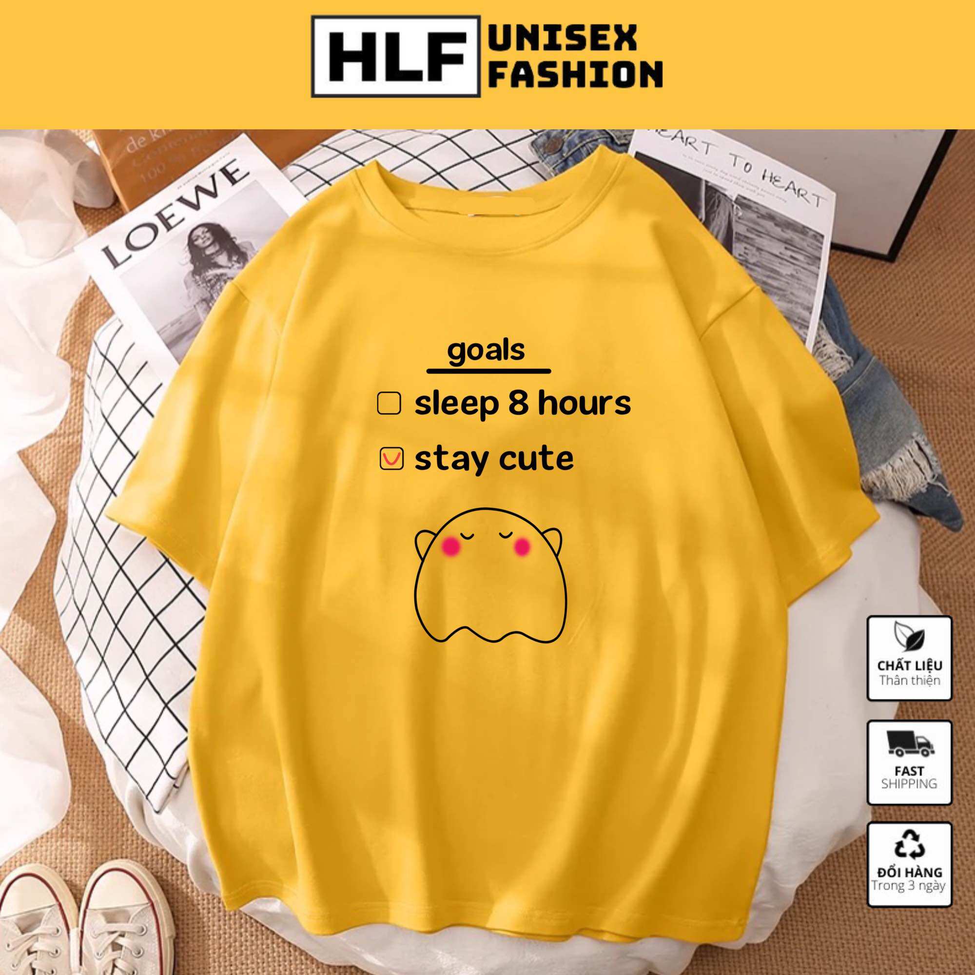 Áo Thun tay lỡ form rộng con ma Goals đơn giản dễ mặc