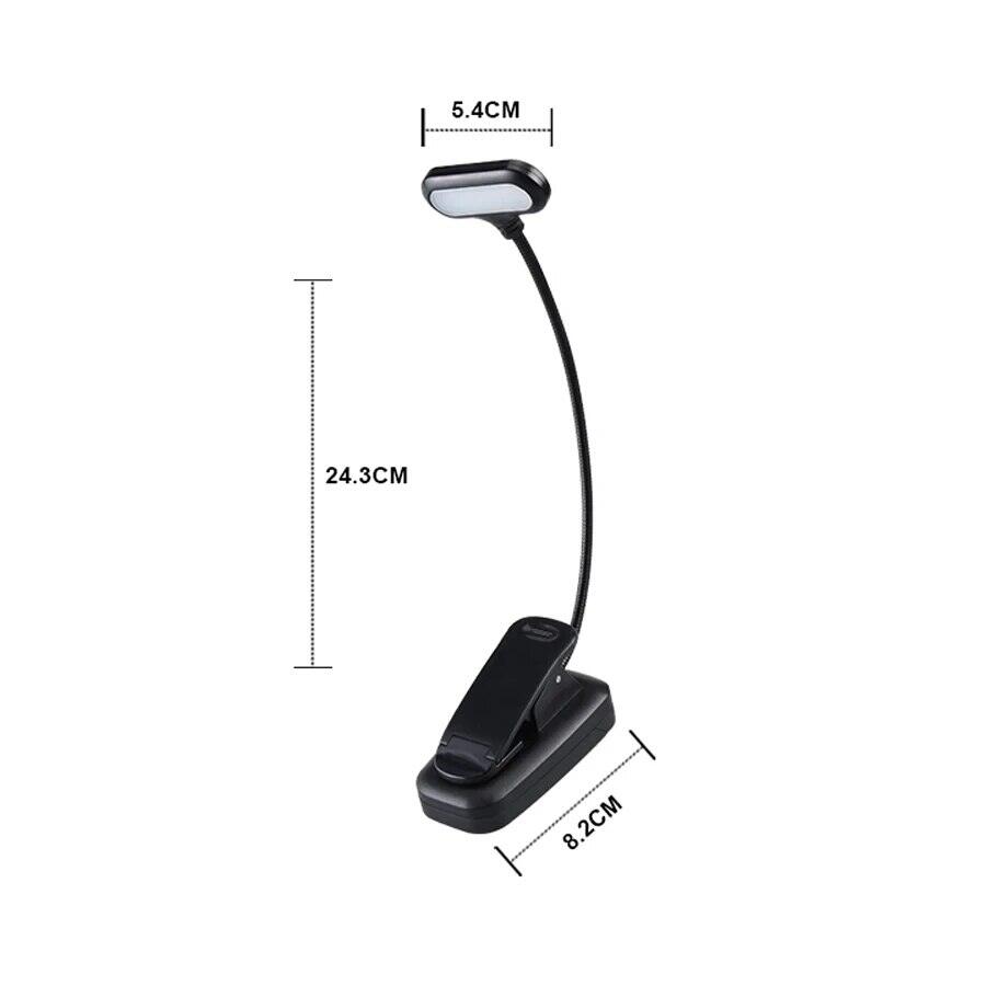 Đèn LED Có Thể Điều Chỉnh Độ Sáng Kẹp Vào Sách Đèn Bàn Di Động Sử Dụng Pin Đèn Đọc Sách Linh Hoạt Dùng Cho Học Tập Phòng Ngủ Đèn Ngủ
