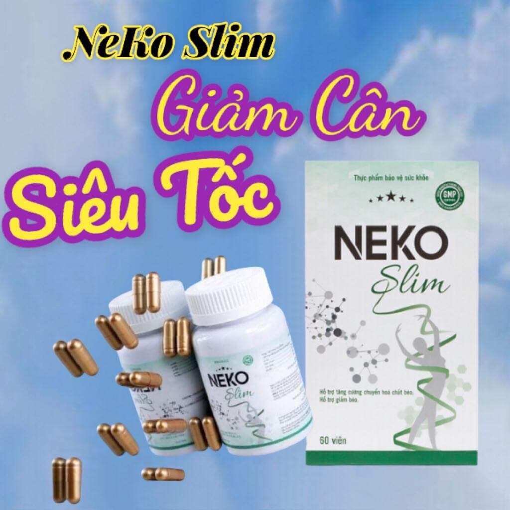 Xả Kho Giảm chuyên sâu -Giảm cân neko slim hộp 60v