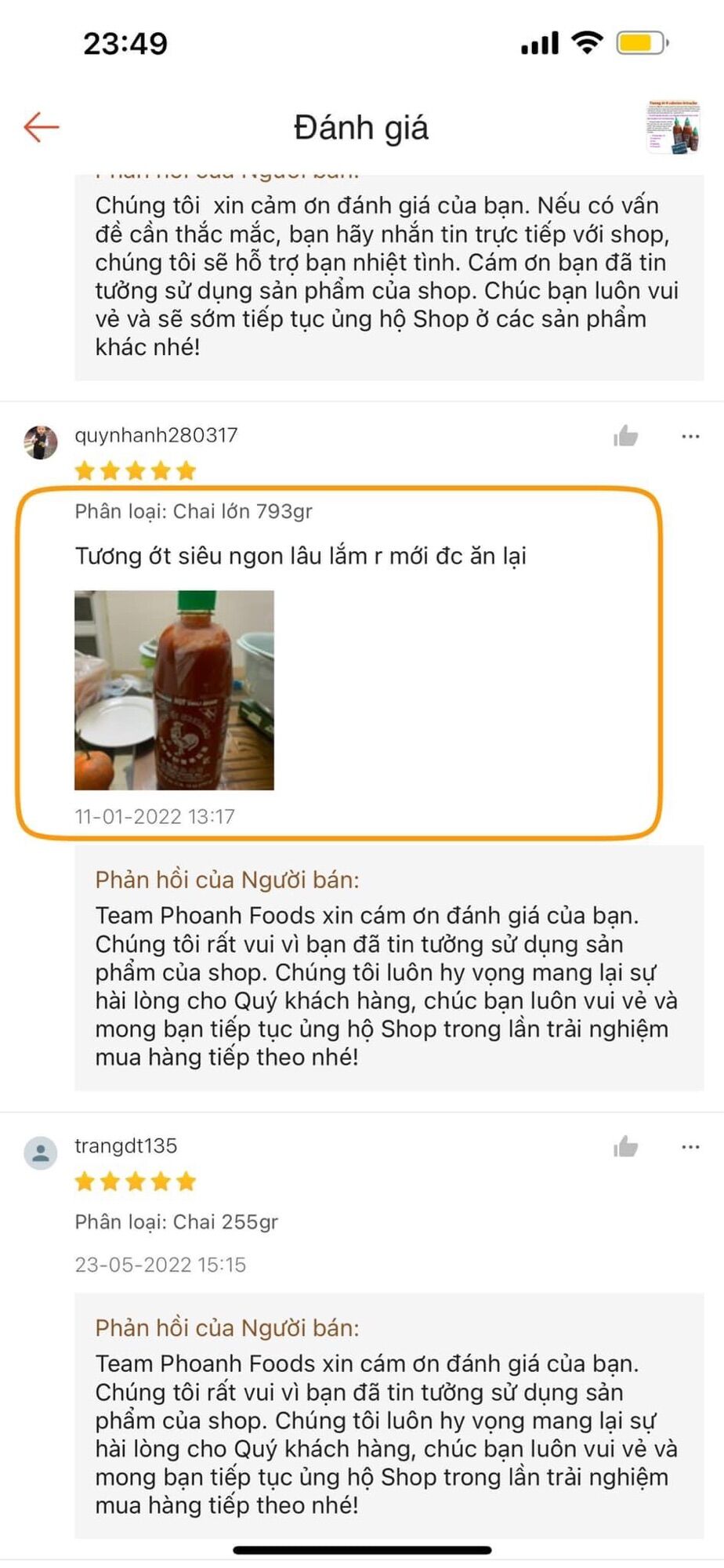 Tương ớt Sriracha side 255gr -( 0 calories,0 đường , 0 fat ) - vị cay ngon