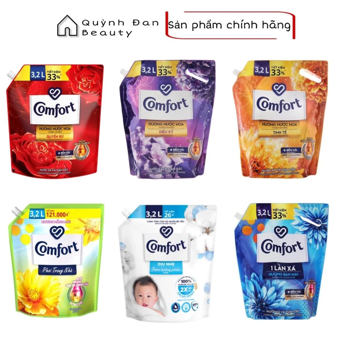 Nước xả vải comfort 3,1L