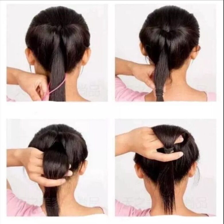 Set 4 món dụng cụ tạo kiểu tóc đa năng búi tóc củ tỏi