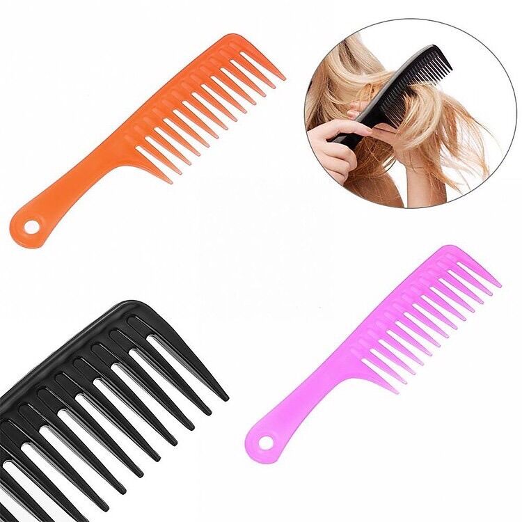🌺 Set 5 Cái Lược RĂNG THƯA ĐẠI, Cho Tóc UỐN, tóc Rối (Dài 24*6cm)