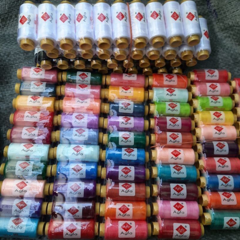 💝Lốc 10 Cuộn CHỈ MAY Nhiều Màu (hình thật)
