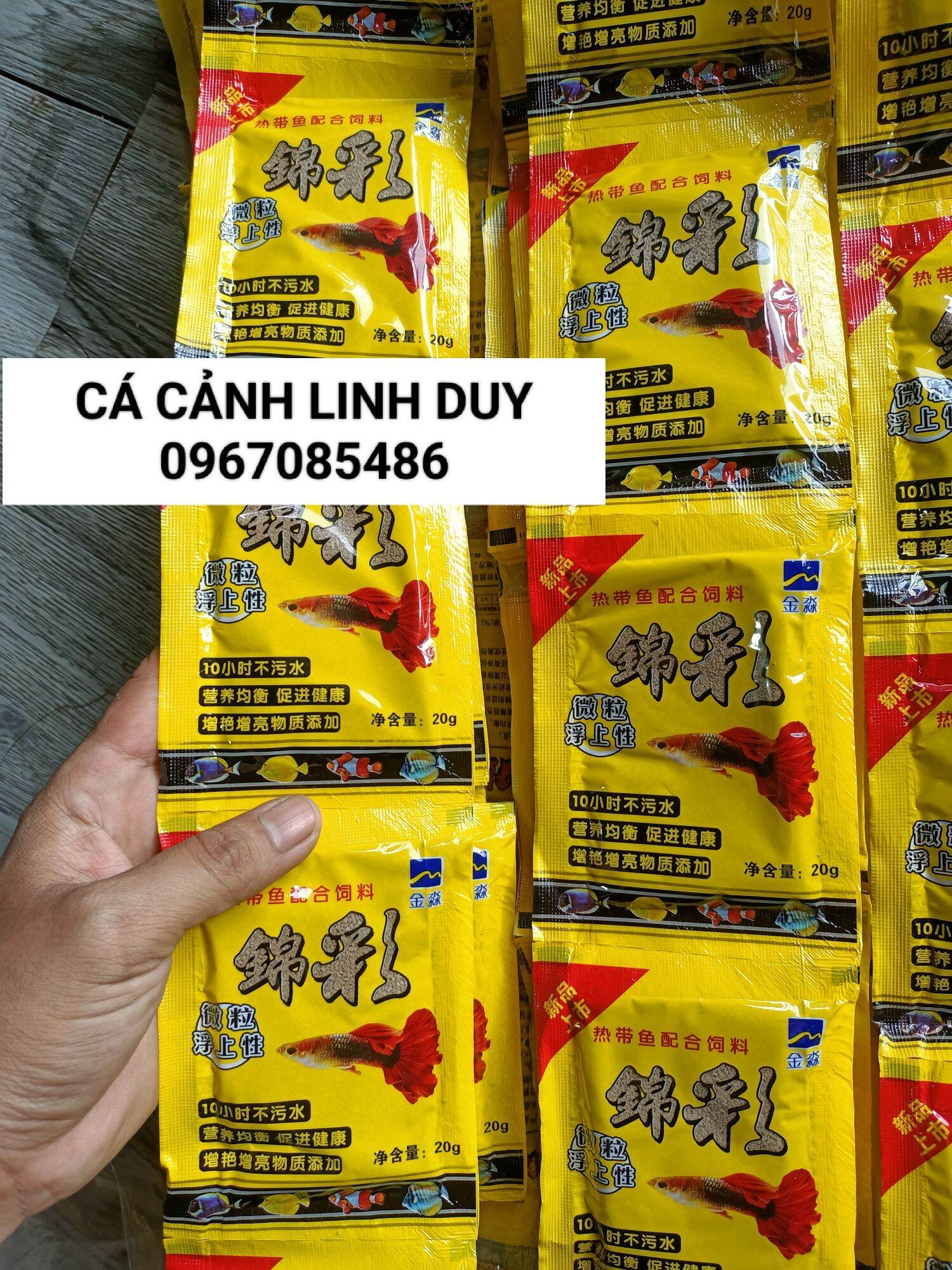 COMBO 10 GÓI CÁM CÁ 7 MÀU TÚI 20G GIÁ RẺ , CÁM CÁ 7 MÀU , CÁM CÁ NHỎ