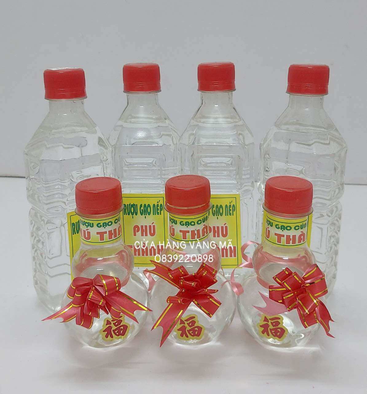 Rượu Cúng Chai Lớn & Chai Nhỏ Hồ Lô