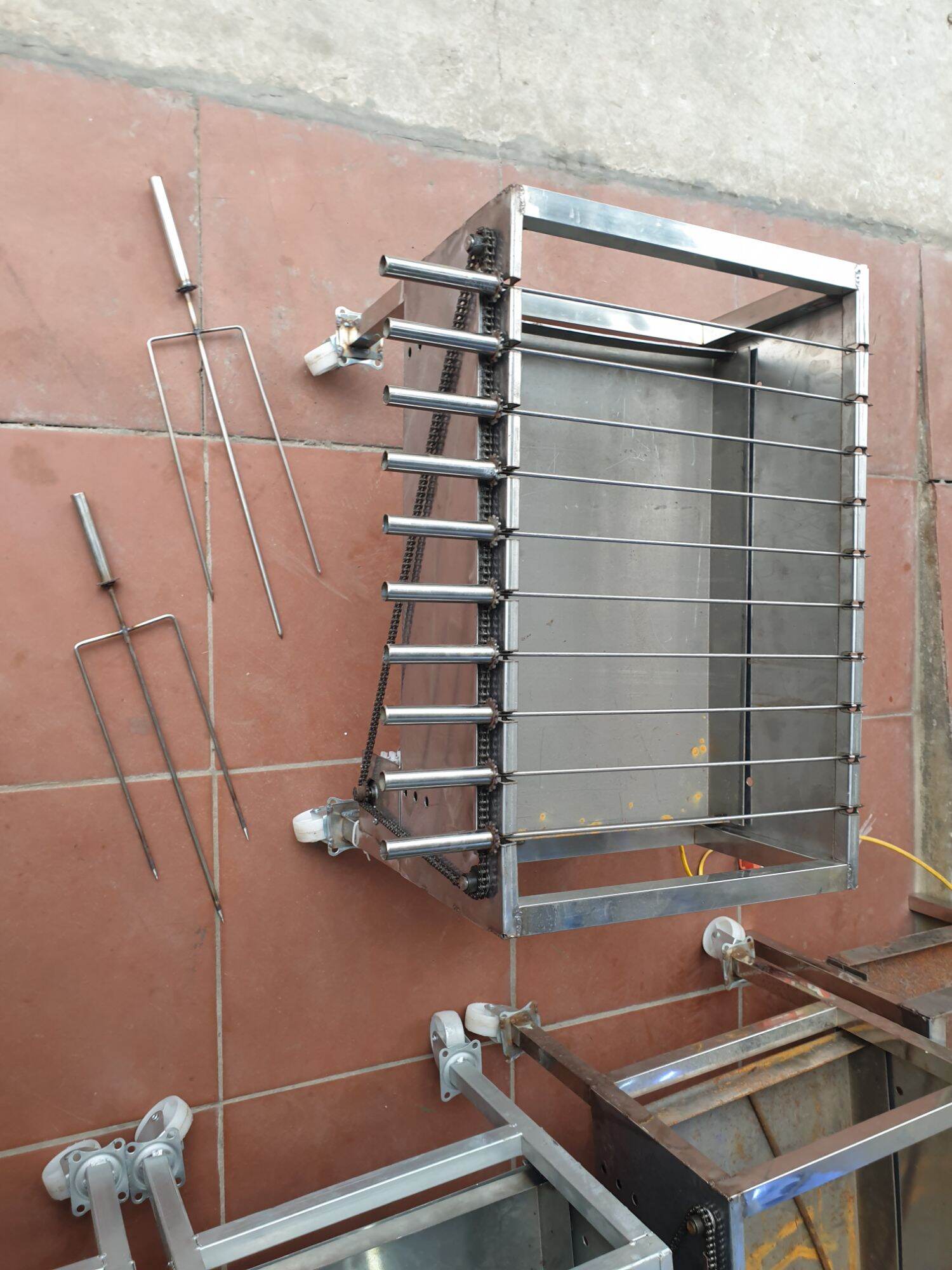 MÁY NƯỚNG 10 XIÊN CHẤT LIỆU INOX