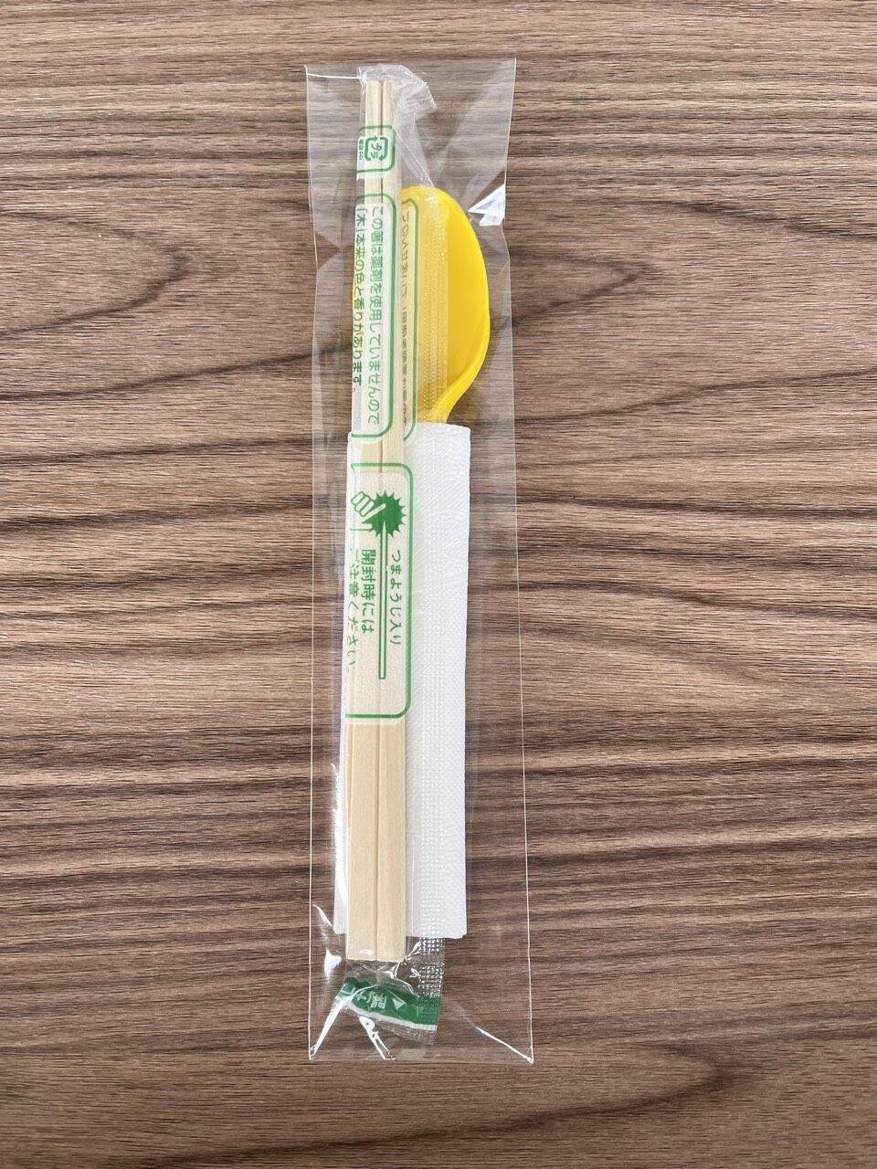 50 Combo đũa muỗng khăn tăm dùng 1 lần