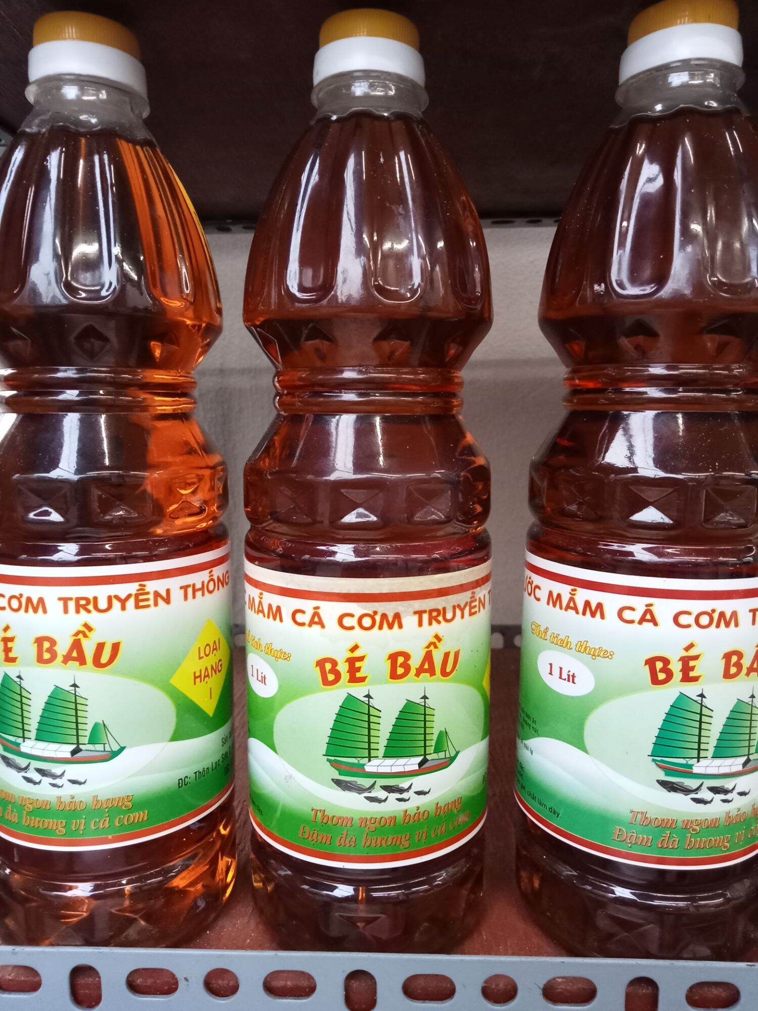 Nước mắm kho Bé Bầu chai nhựa 1 lít
