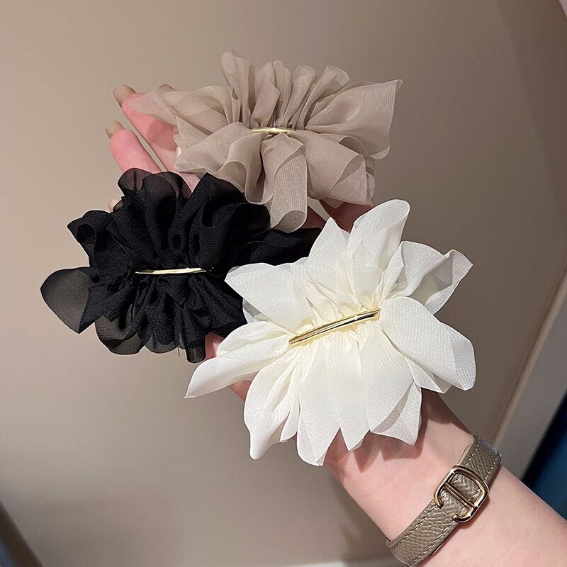 Kẹp Tóc Hoa Vải Chiffon Cao Cấp Thời Trang Hàn Quốc Cho Nữ