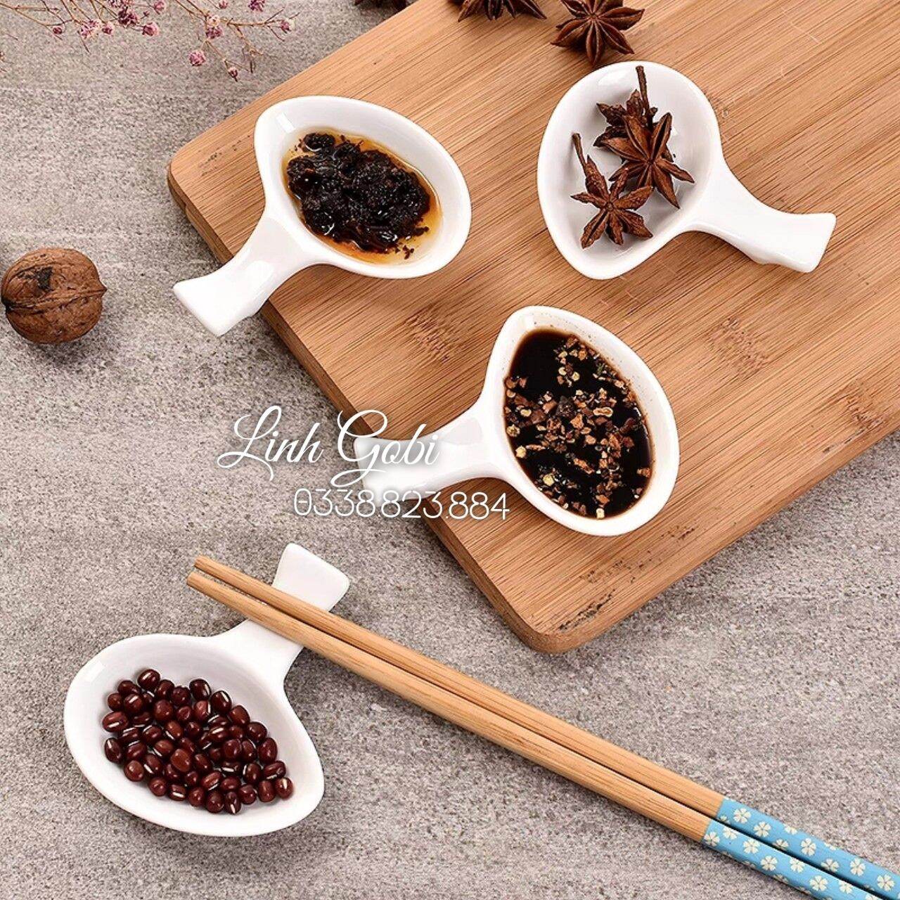 Gác đũa sứ, Gác đũa và thìa ( hàng bát tràng loại 1 )