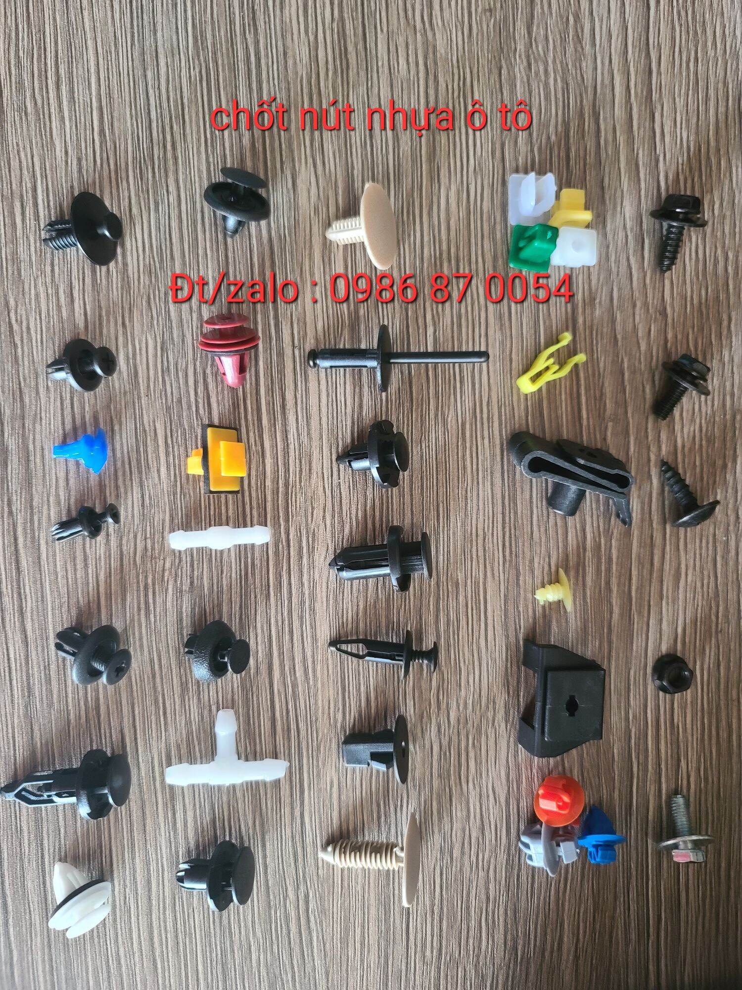 [HCM]100 chốt nhựa 8mm mitshubishi