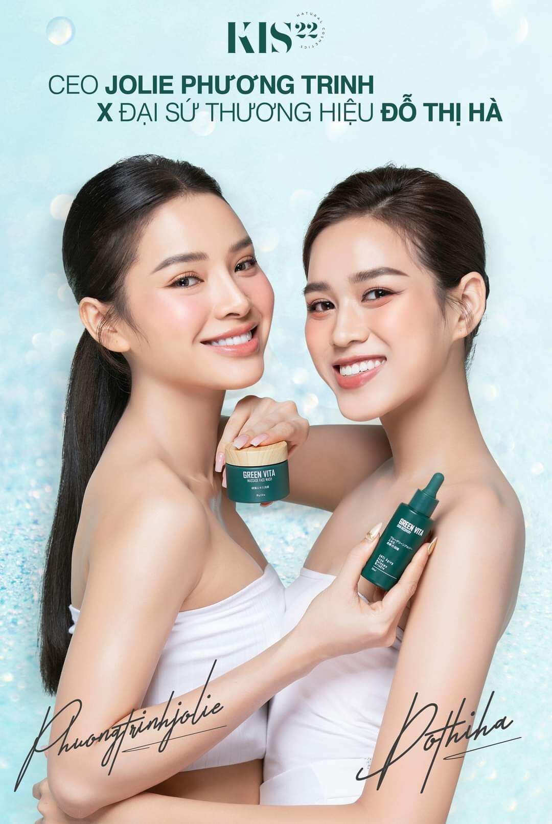 Combo Siêu vi tảo tái sinh da và bột rửa mặt Green Vita