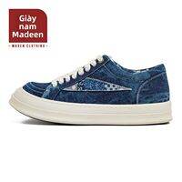 MADEN | Giày Sneakers Vải Caro Có Đế Kín