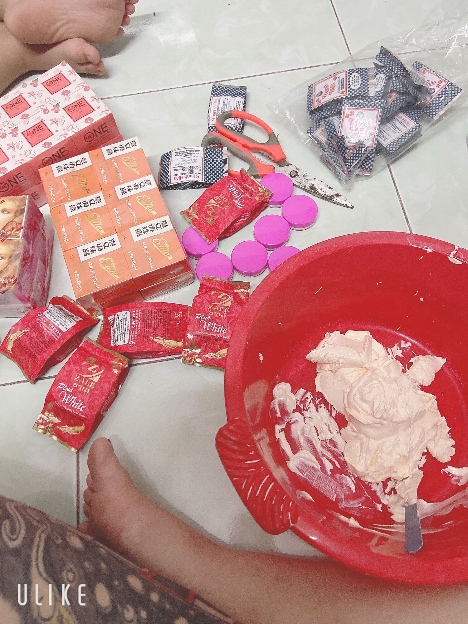 100% trộn từ phôi kem mặt
