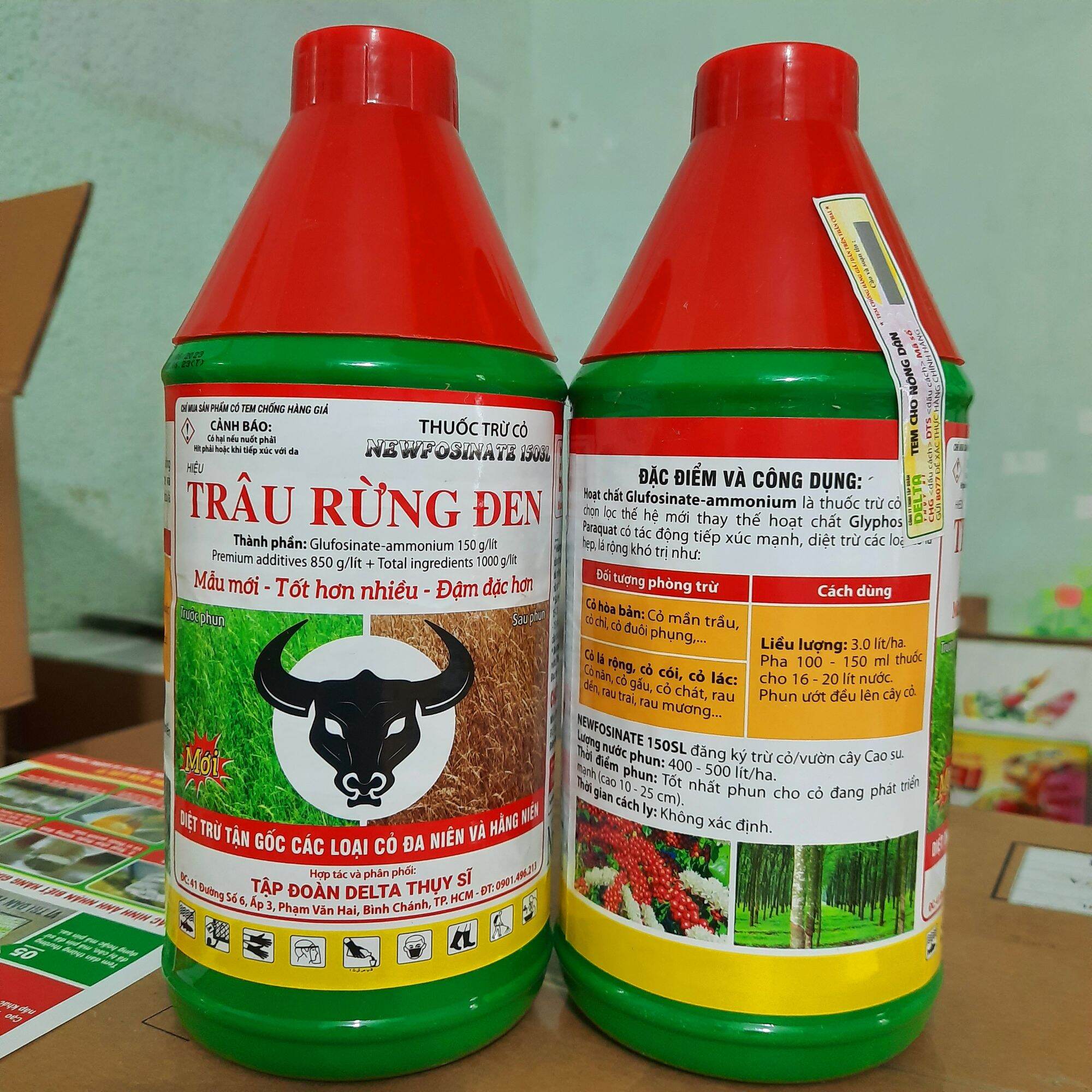 THUỐC TRỪ CỎ TRÂU RỪNG ĐEN (CHAI 900ML) THẾ HỆ MỚI MẠNH HƠN, ĐẬM ĐẶC HƠN, LƯU DẪN, CHÁY TẬN GỐC - DIỆT TRỪ CÓ LOẠI CỎ KHÓ TRỊ: MẦN TRẦU, CỎ TRANH, CỎ CÚ,....